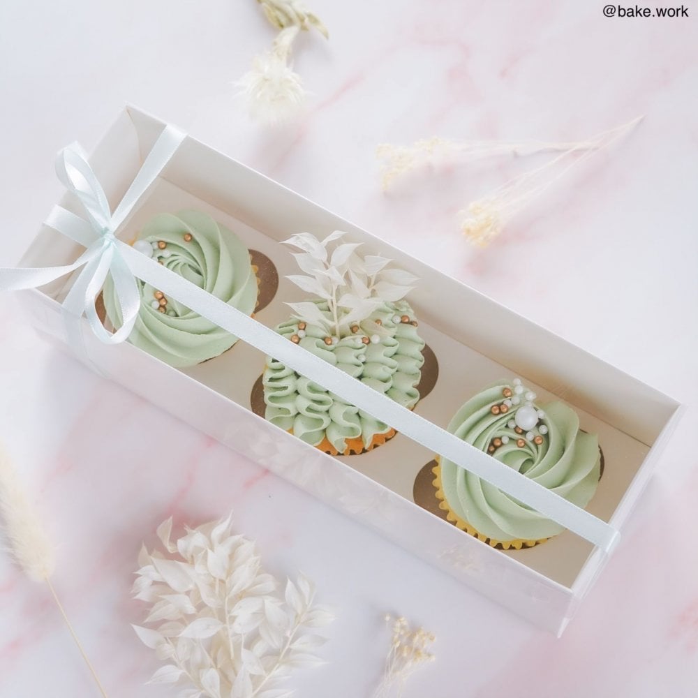 Cupcake Boks 3 -Hvit- pk/2