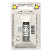 Sugarflair spiselig glitter Midnight Black, 2g
