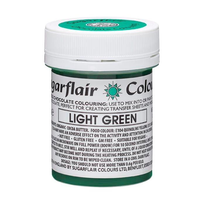 Sugarflair Sjokoladefarge -lys grønn- 35g