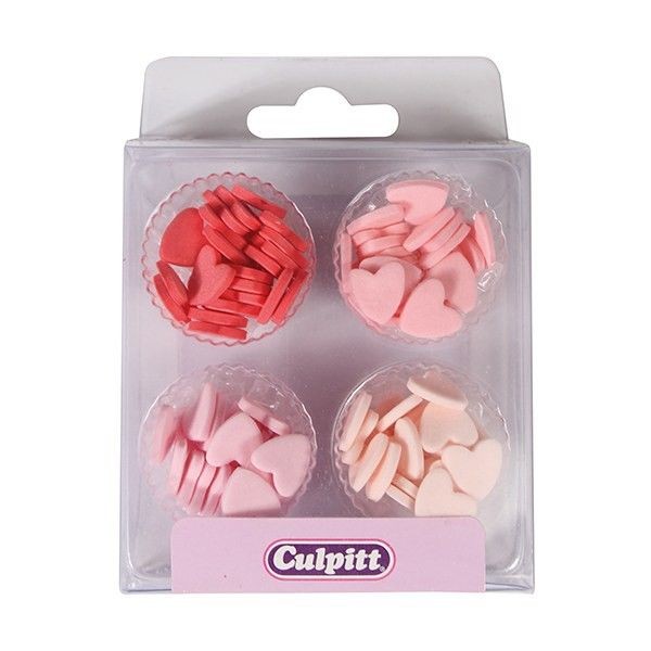 Culpitt Spiselig kakepynt Minihjerter pk/12