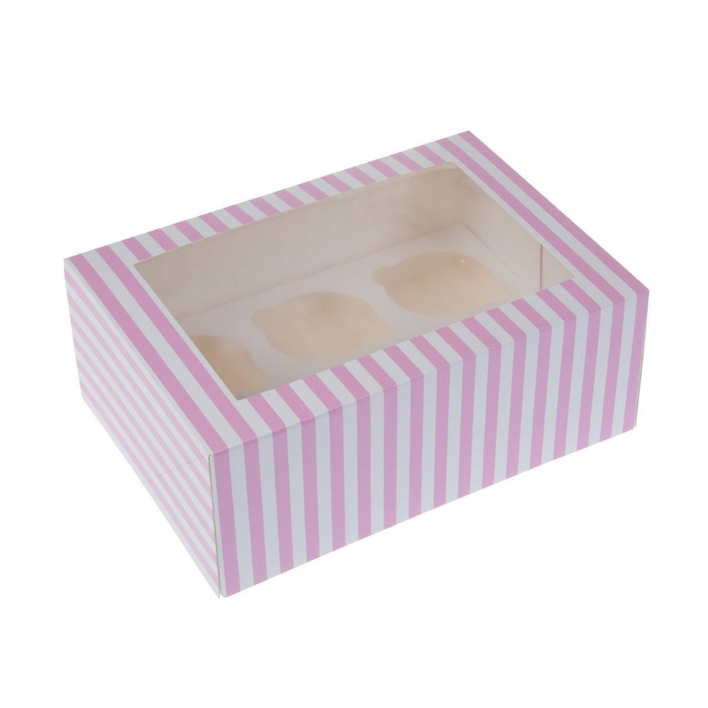 House of Marie Cupcake Boks 6 -Circus Rosa- pk/2