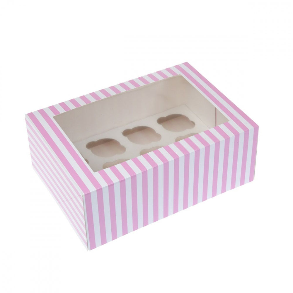 House of Marie Mini Cupcake Boks 12 -Circus Rosa- pk/2