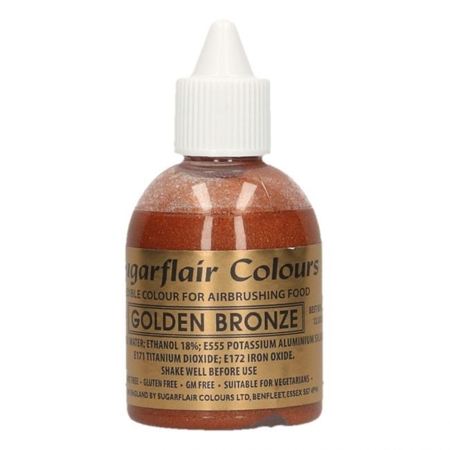 Sugarflair Airbrushfarge -Gylden bronse- 60ml