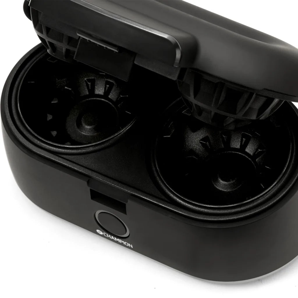 Vaffelskåljern Champion Health Dobbelt 1000W – Svart