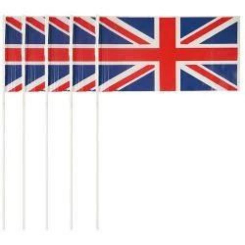 cocktailflagg, partypinner med storbritannias flagg