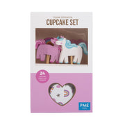 cupcake sett enhjørning
