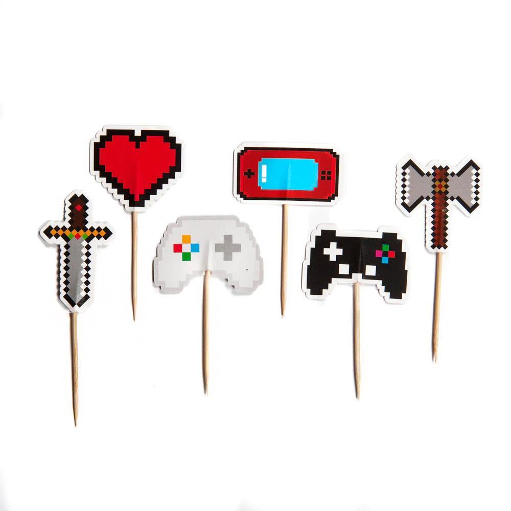cupcakedekorasjoner gaming bursdag