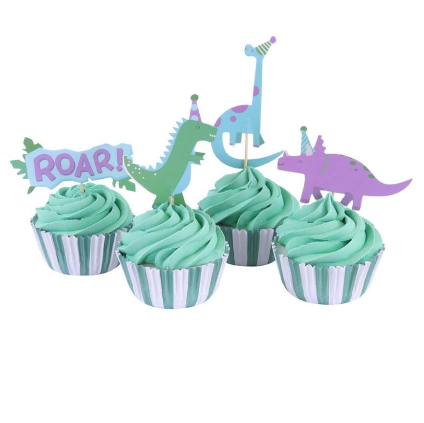 Cupcake sett -Dinosaur- pk/24