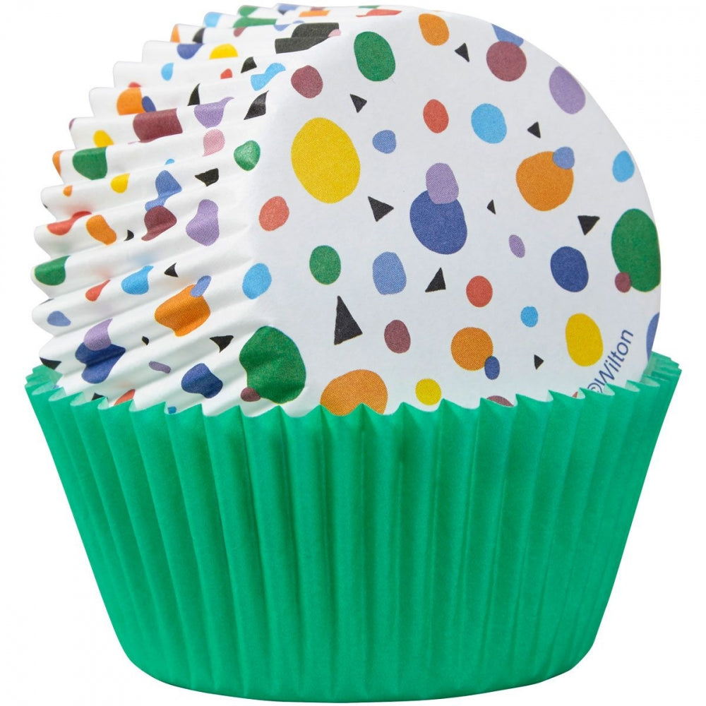 Wilton muffinsformer Dotter og trekanter, pk/75