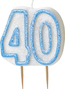 40tall-kakelys, blå/hvit