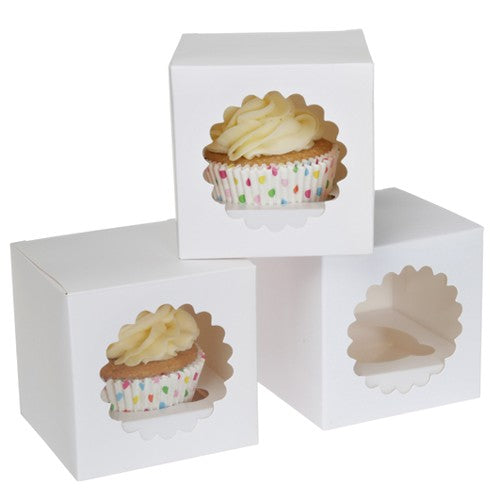 House of Marie Cupcake Boks 1 -Hvit- pk/3