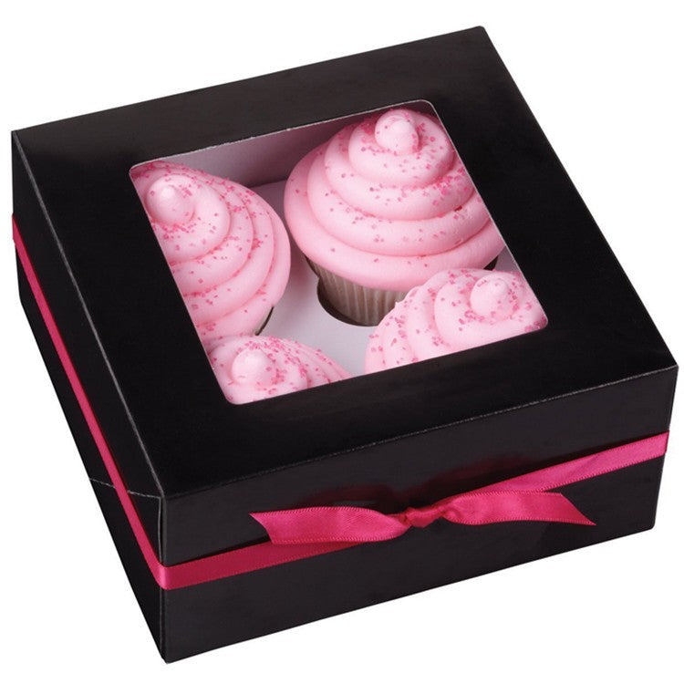 Wilton Eske til 4 cupcakes -Svart- pk/3