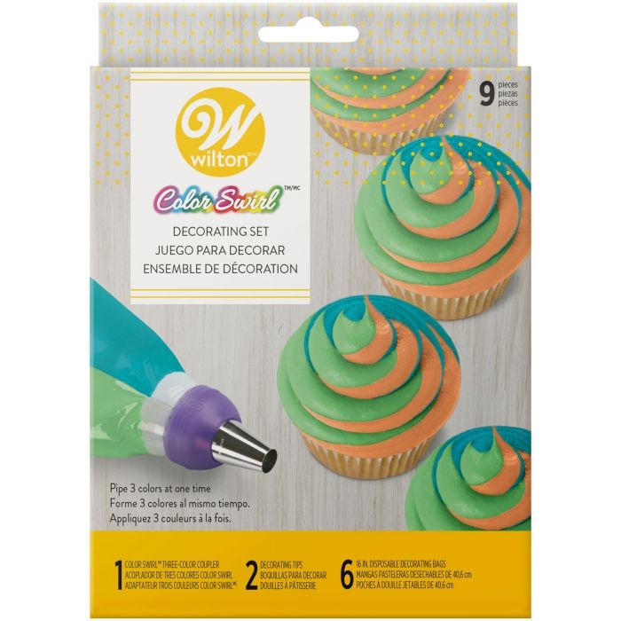 Wilton ColorSwirl Tri-Color kobler sett/9