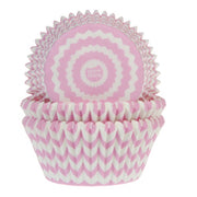 House of Marie Muffinsformer Sikksakk Rosa pk/50 