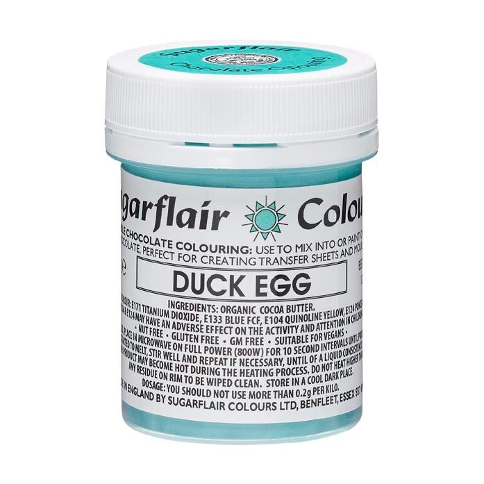 Sugarflair Sjokoladefarge -duck egg turkis- 35g