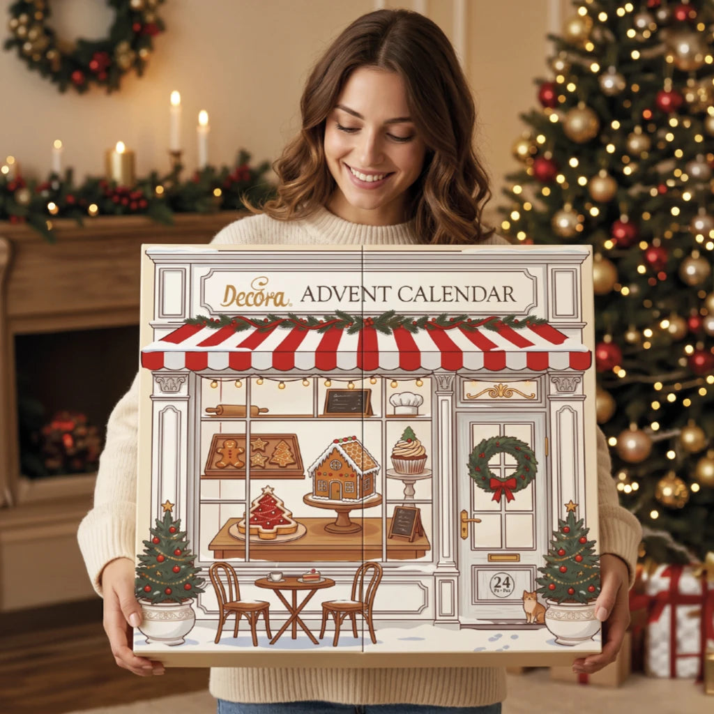 Decora adventskalender i julemiljø