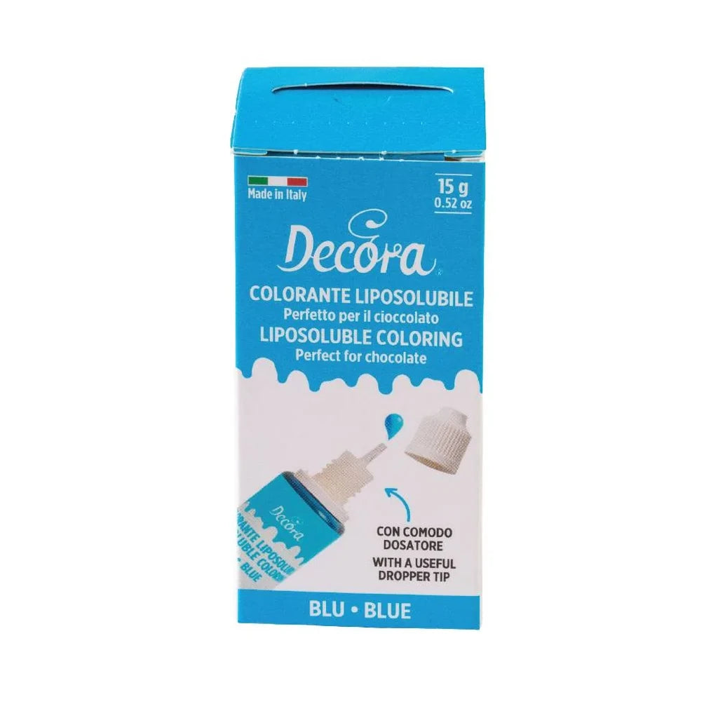 Decora fettoppløselig matfarge -Blå- 15g – produktbilde 2