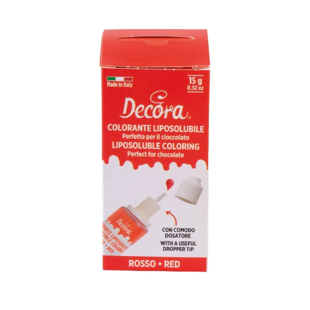 Decora fettoppløselig matfarge -Rød- 15g – produktbilde 2