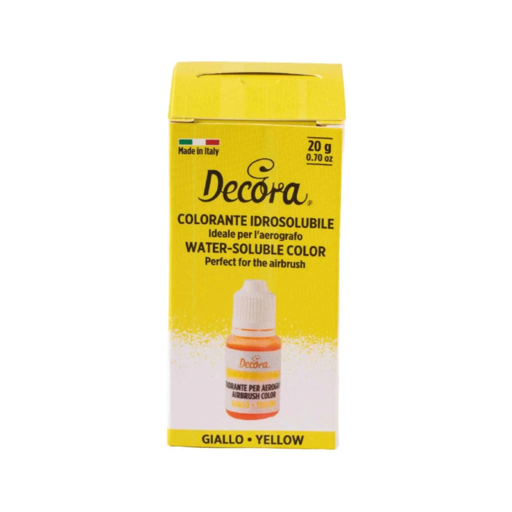 Decora flytende farge Gul 20g – produktbilde 2