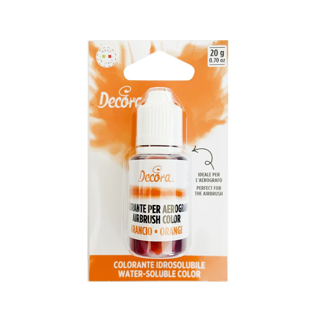 Decora flytende farge Oransje 20g (B.F. 31.07.2026)