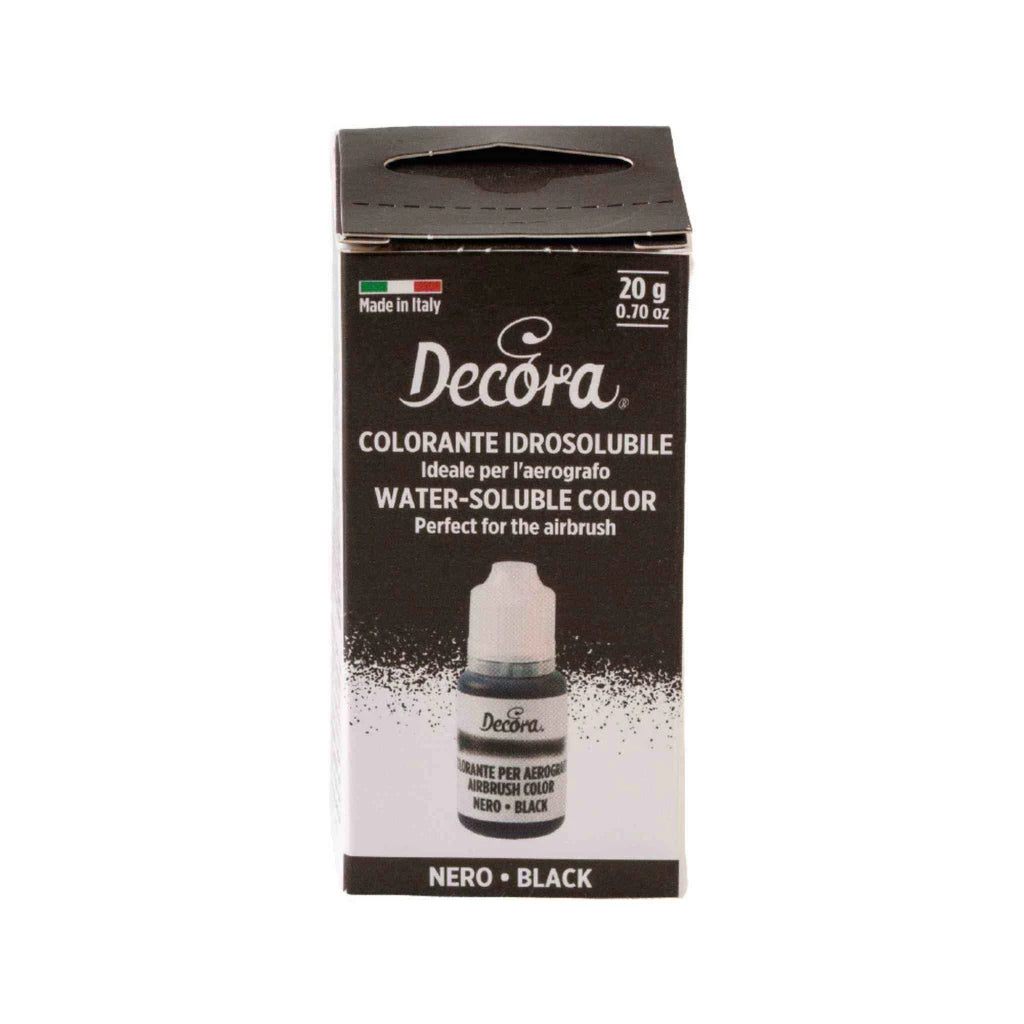 Decora flytende farge Svart 20g – produktbilde 2