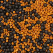 decora kakestrø perler oransje og svart