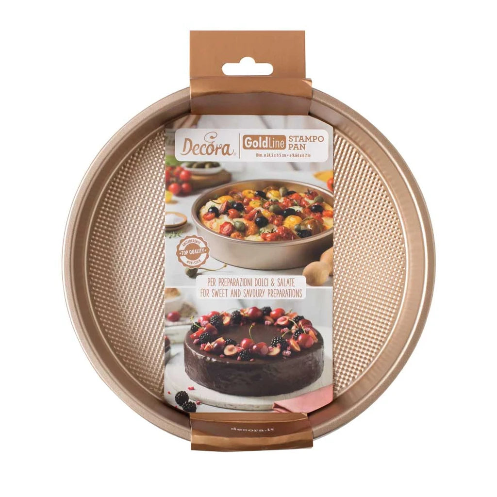 Decora Metallform Rund -Rosegull- 24,5cm