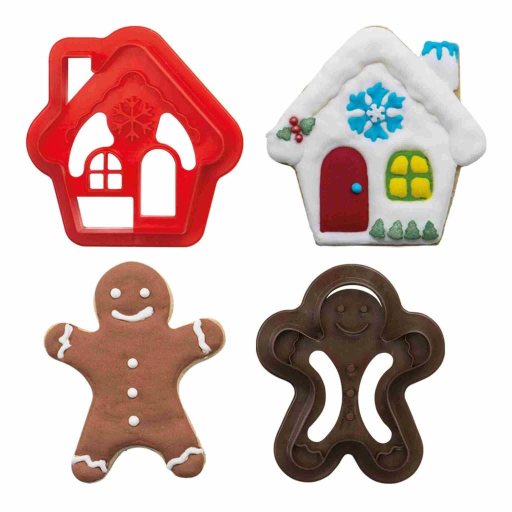 Decora pepperkakeformer i plast -Mann og Hus- sett/2 – produktbilde 2