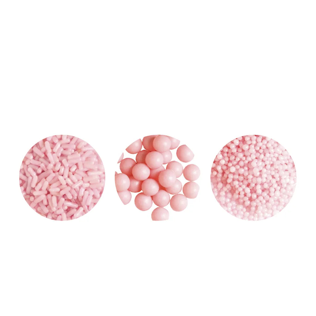 Decora strøsselmiks i rosa perlemor, 85 g