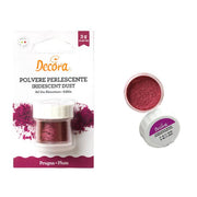 decora spiselig glitter burgunder
