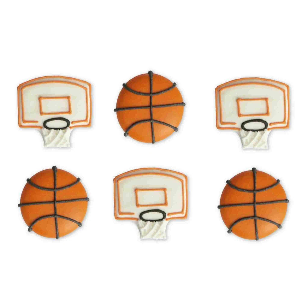 Decora Spiselig kakepynt -Basketball- pk/6 – produktbilde 2