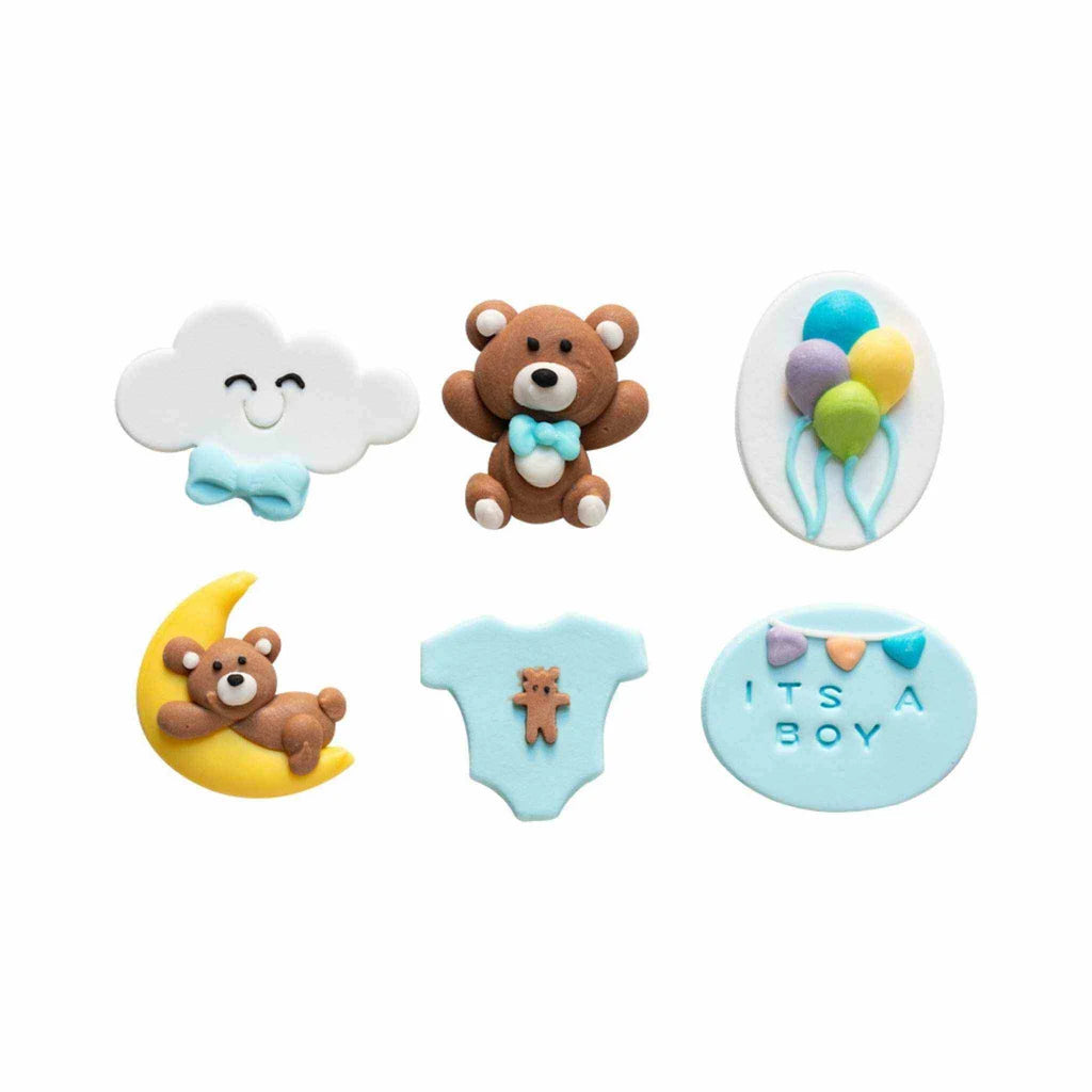 Decora Spiselig Kakepynt Blå -Baby- pk/6 – produktbilde 2