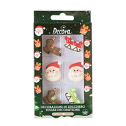 Decora Spiselig Kakepynt - Julenisse- pk/6