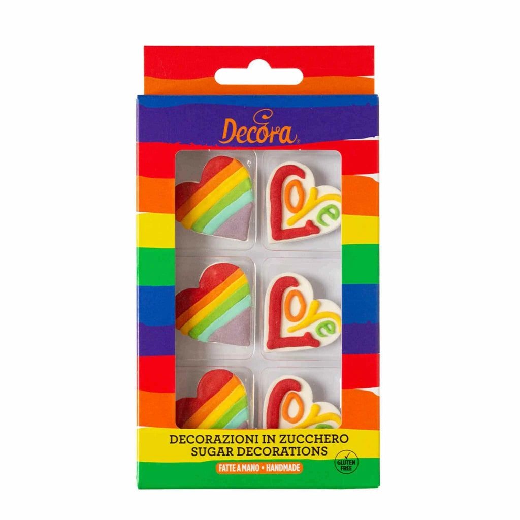 Decora Spiselig Kakepynt Love pk/6