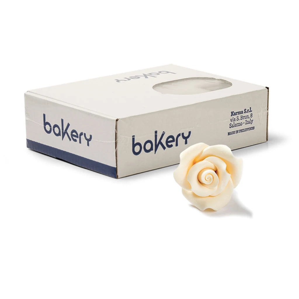 Decora Spiselig Kakepynt Medium Roser -Ivory- pk/30 – produktbilde