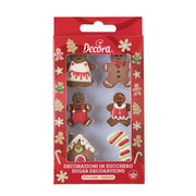 Decora Spiselig Kakepynt - Pepperkakefigurer pk/6