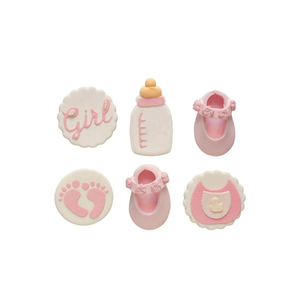 Decora spiselig kakepynt Rosa -Babyjente- pk/6 – produktbilde 2