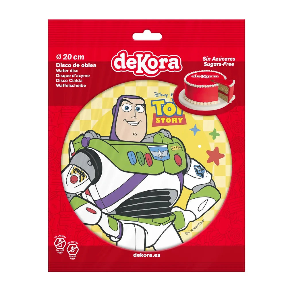 Buzz Lightyear spiselig kakebilde i wafer, 20 cm, Toy Story