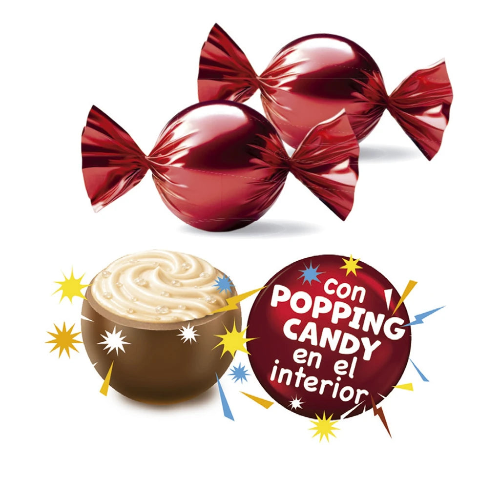 Julesjokolade med popping candy 90 g, detaljbilde 3