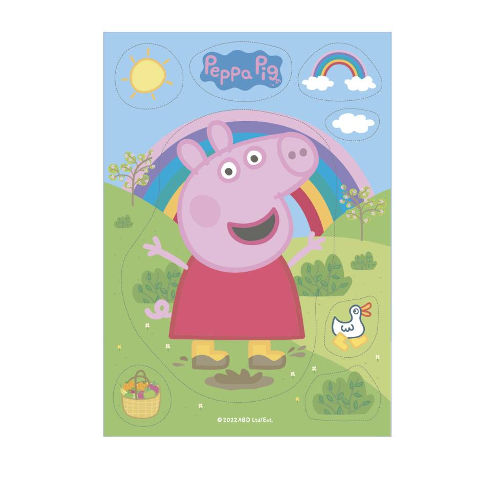 dekora kakebilde peppa gris firkant a5