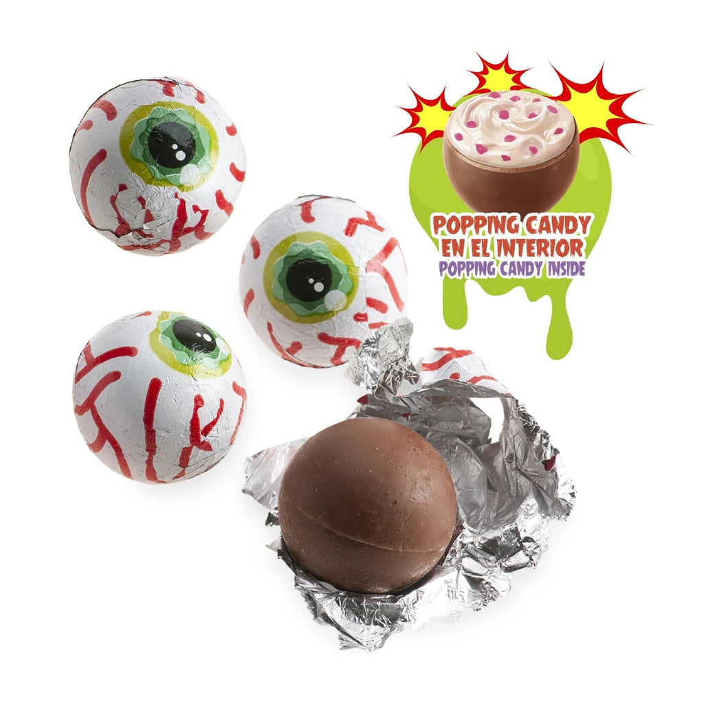 Sjokoladeøyne Halloween med popping candy 75 g – detaljbilde 3
