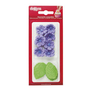 dekora spiselig blomster lilla blomster og grønne blad