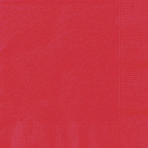 Servietter -Rød- pk/20