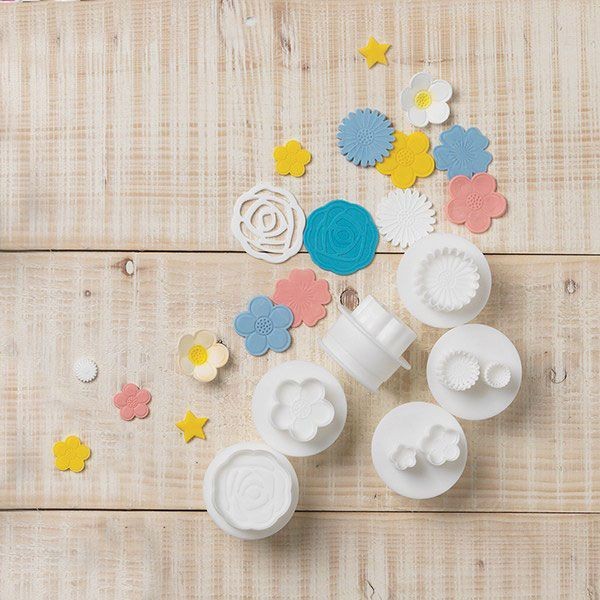 Cake Star Push Easy Blomsterutstikkere, sett/6