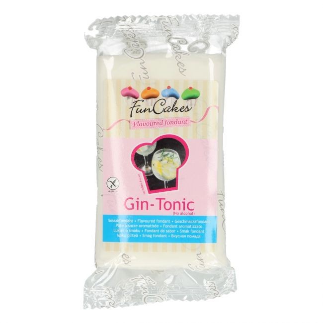 FunCakes Hvit fondant med smak av Gin Tonic, 250g