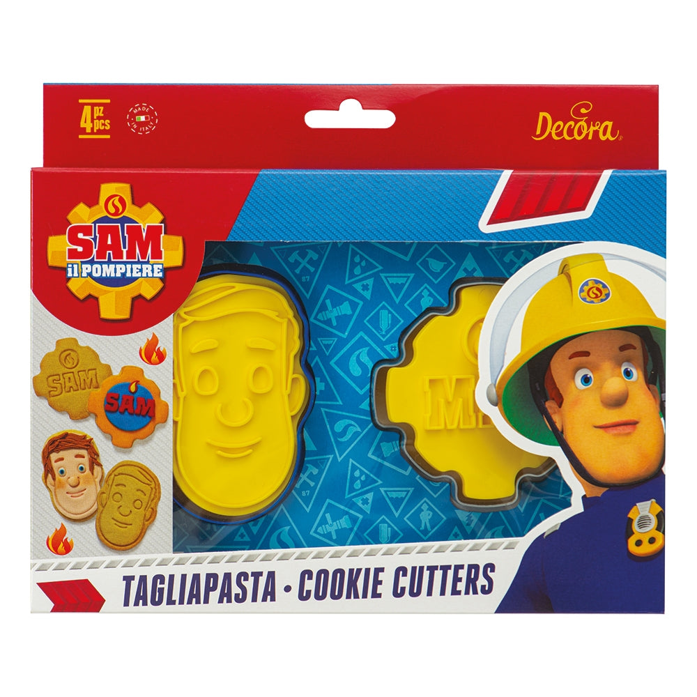 Decora Utstikkere med stempel -Brannmann Sam- type 1, sett/2