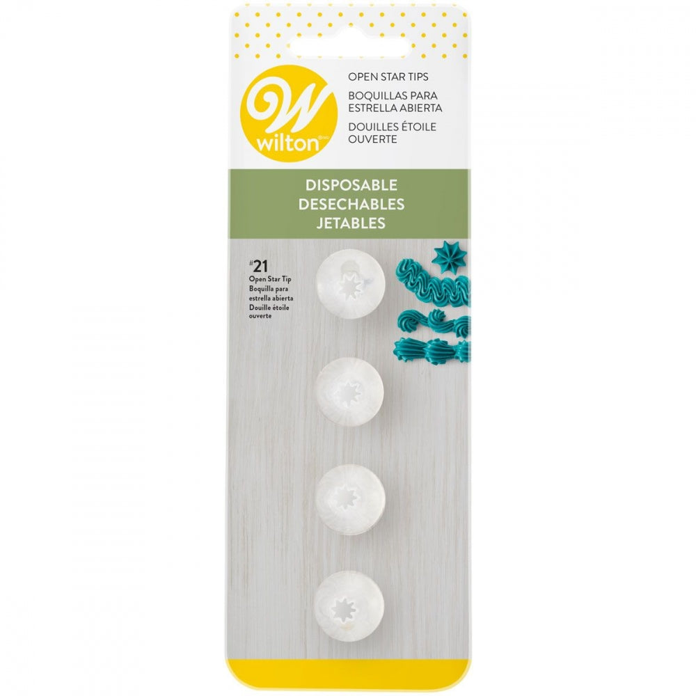 Wilton Tipper i plast (#21),  pk/4