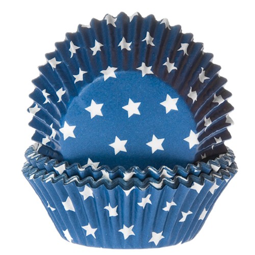 House of Marie Muffinsformer Stjerner Blå pk/50 