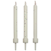 PME - Kakelys hvit m/glitter, pk/10