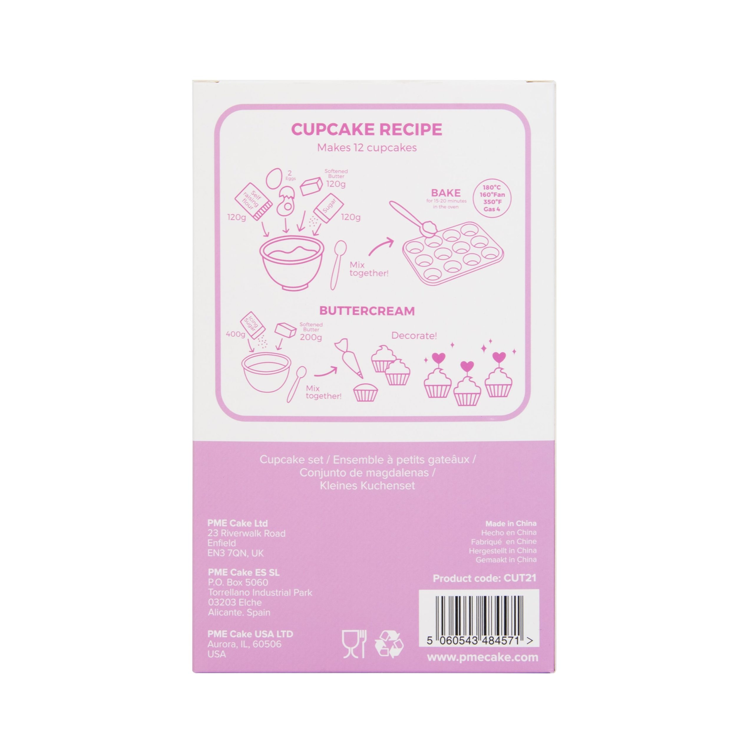 Cupcake sett -Enhjørning- pk/24